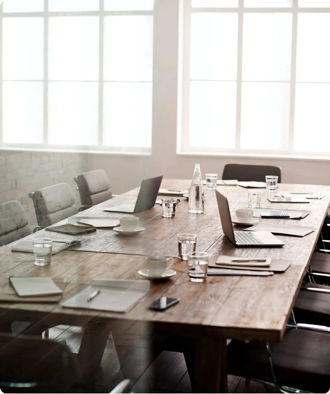 business sucession planning in conference room